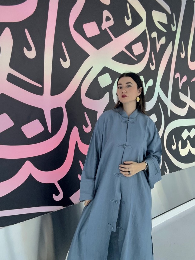 KIMONO INSPIRATION CHINOISE BLUR