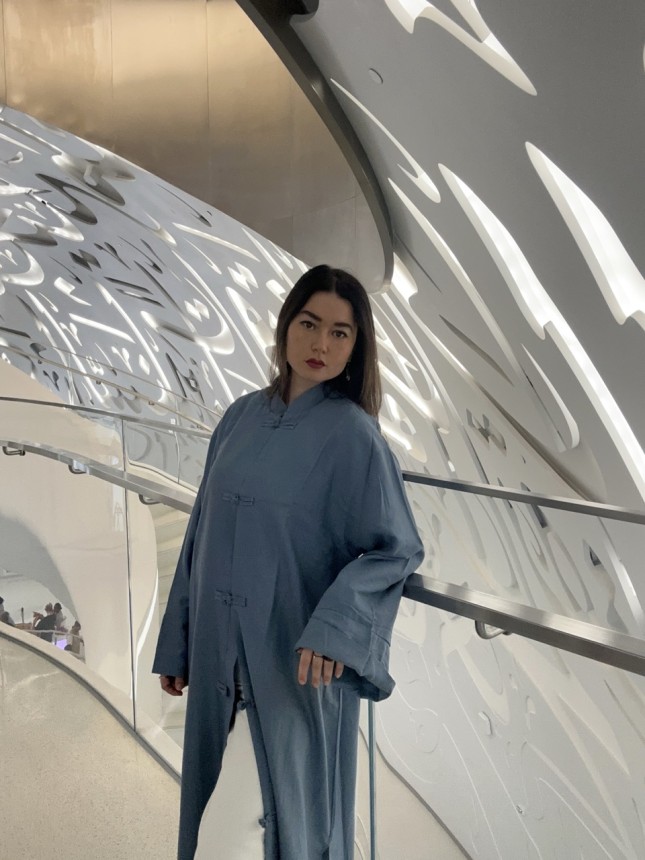 KIMONO INSPIRATION CHINOISE BLUR