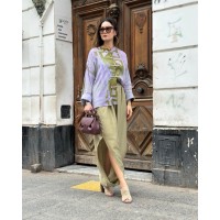 SAROUAL STREET VERT OLIVE  AVEC DÉTAIL EN WAX