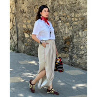 SEROUAL EL ZENKA BEIGE AVEC DÉTAIL EN WAX