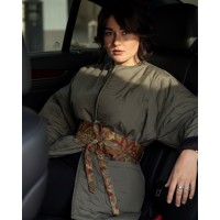 VESTE KIRA AVEC CEINTURE ETHNIQUE 