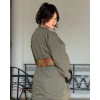 VESTE KIRA AVEC CEINTURE ETHNIQUE 