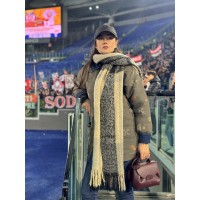 VESTE ETHNIQUE AVEC DÉTAILS EN JEAN OVERSIZE