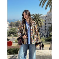 SURCHEMISE MAXI WAX YELLOW BROWN