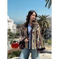 SURCHEMISE MAXI WAX YELLOW BROWN