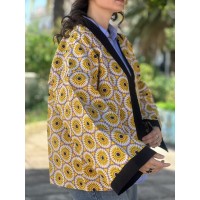 SURCHEMISE MAXI WAX YELLOW FLOWER