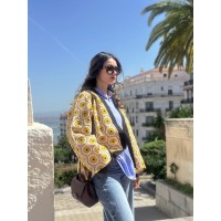 SURCHEMISE MAXI WAX YELLOW FLOWER