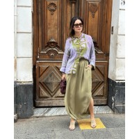 SEROUAL STREET VERT OLIVE  AVEC DÉTAIL EN WAX