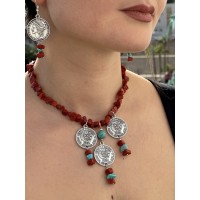 COLLIER ET BOUCLES D'OREILLES NAPOLEON