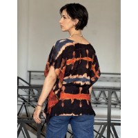HAUT EN  SHIBORI ROJO
