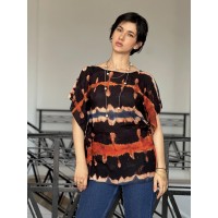 HAUT EN  SHIBORI ROJO