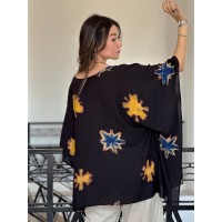 HAUT EN  SHIBORI FLOWER YELLOW